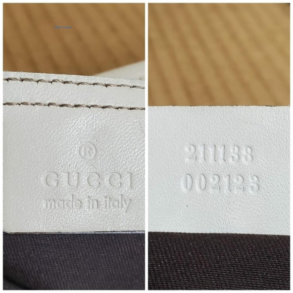 Gucci GG Supreme Monogram Shoulder Bag Gray White - Picture 4 of 4